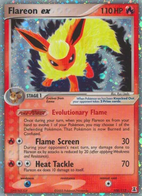 Flareon ex from EX Delta Species
