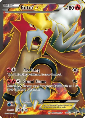 Entei EX (103 Full Art) from Dark Explorers