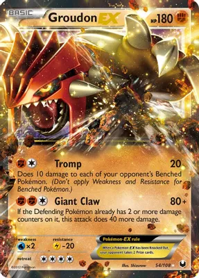 Groudon EX from Dark Explorers