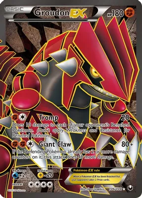 Groudon EX (106 Full Art) from Dark Explorers
