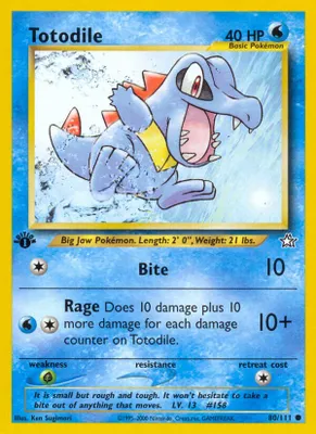 Totodile (80) from Neo Genesis