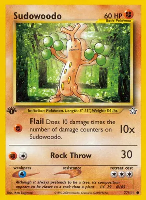 Sudowoodo from Neo Genesis