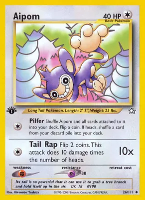 Aipom from Neo Genesis