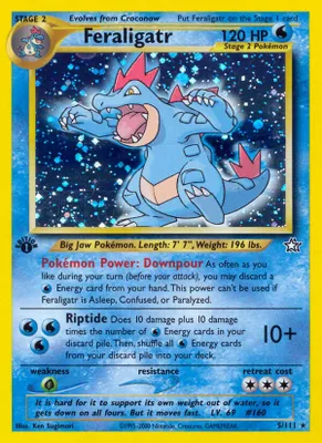 Feraligatr (5) from Neo Genesis