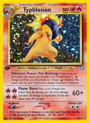 Typhlosion (17) from Neo Genesis