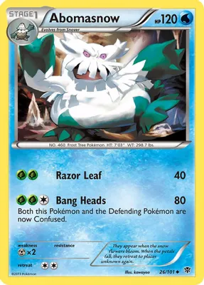 Abomasnow from Plasma Blast