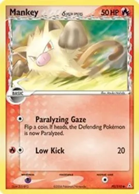 Mankey (Delta Species) from EX Holon Phantoms