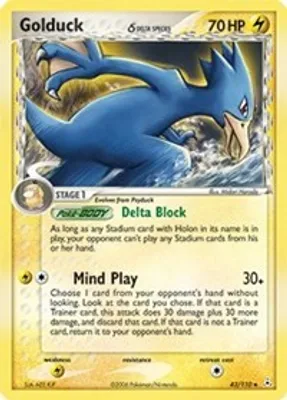 Golduck (Delta Species) from EX Holon Phantoms