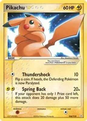 Pikachu Star from EX Holon Phantoms