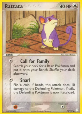 Rattata - 072/109 from EX Team Rocket Returns