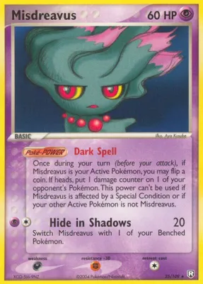 Misdreavus from EX Team Rocket Returns