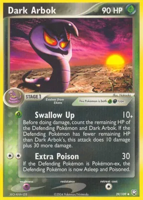 Dark Arbok from EX Team Rocket Returns