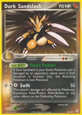Dark Sandslash from EX Team Rocket Returns