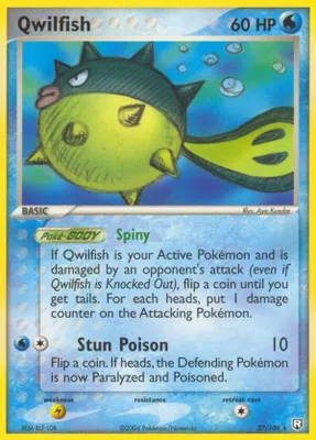 Qwilfish from EX Team Rocket Returns