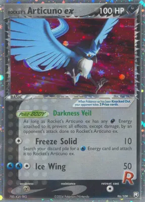 Rocket's Articuno ex from Team Rocket Returns