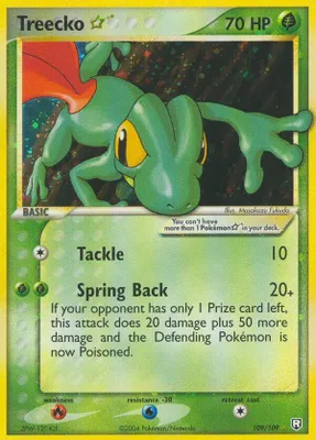 Treecko Star from EX Team Rocket Returns