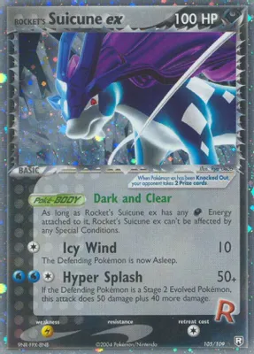 Rocket's Suicune ex from EX Team Rocket Returns