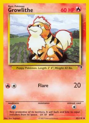 Growlithe from Legendary Collection