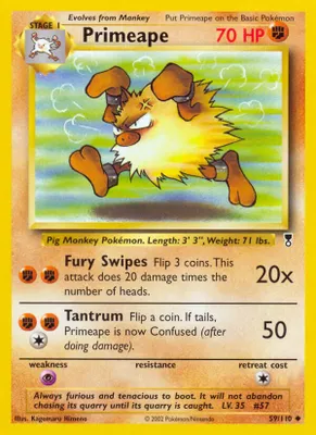 Primeape from Legendary Collection