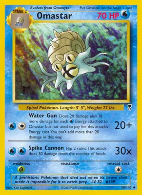 Omastar from Legendary Collection