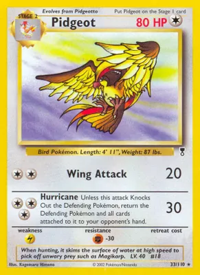 Pidgeot from Legendary Collection