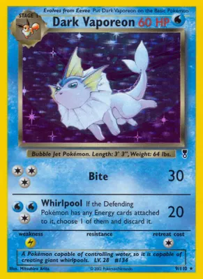 Dark Vaporeon from Legendary Collection