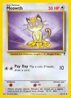 Meowth from Legendary Collection