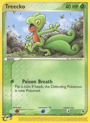 Treecko - 75/109 from EX Ruby and Sapphire