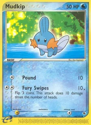 Mudkip - 60/109 from EX Ruby and Sapphire