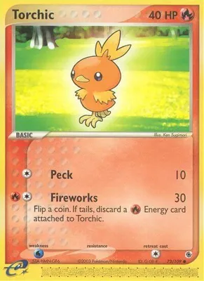 Torchic - 73/109 from EX Ruby and Sapphire