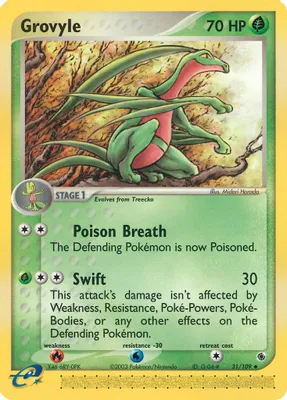 Grovyle - 31/109 from EX Ruby and Sapphire