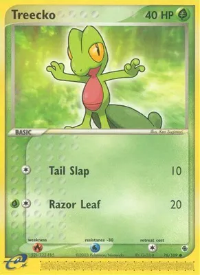 Treecko - 76/109 from EX Ruby and Sapphire