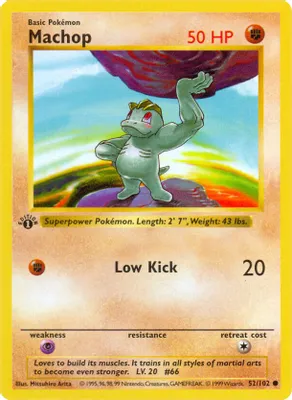 Machop from Base Set (Shadowless)