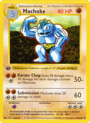 Machoke from Base Set (Shadowless)