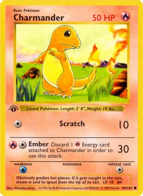 Charmander from Base Set (Shadowless)