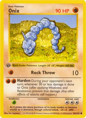 Onix from Base Set (Shadowless)