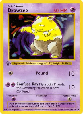 Drowzee from Base Set (Shadowless)