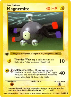 Magnemite from Base Set (Shadowless)