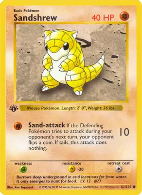 Sandshrew from Base Set (Shadowless)