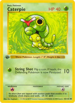 Caterpie from Base Set (Shadowless)