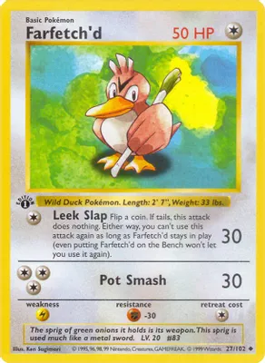 Farfetch'd from Base Set (Shadowless)