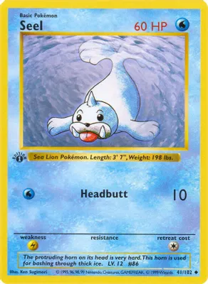 Seel from Base Set (Shadowless)