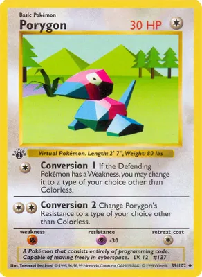 Porygon from Base Set (Shadowless)