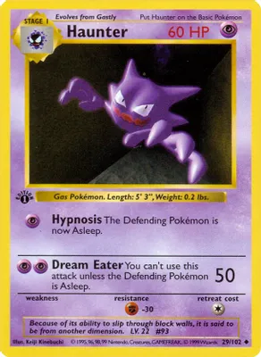 Haunter from Base Set (Shadowless)