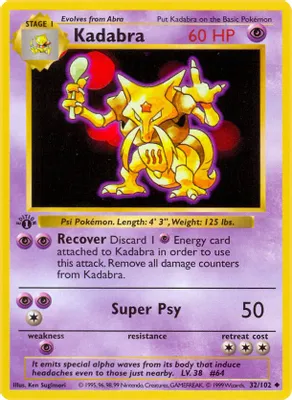 Kadabra from Base Set (Shadowless)