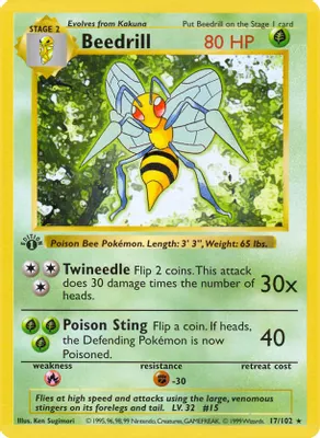 Beedrill from Base Set (Shadowless)