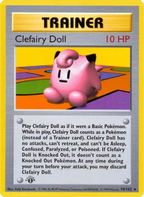 Clefairy Doll from Base Set (Shadowless)