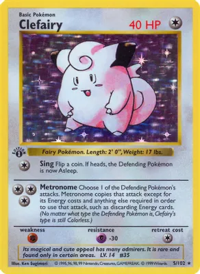 Clefairy from Base Set (Shadowless)