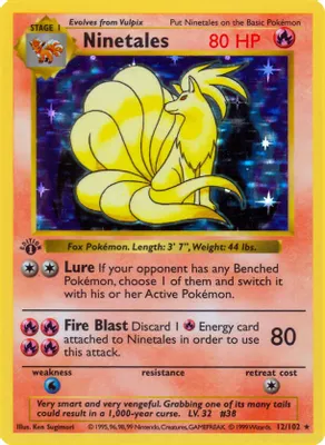 Ninetales from Base Set (Shadowless)