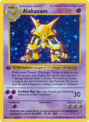 Alakazam from Base Set (Shadowless)